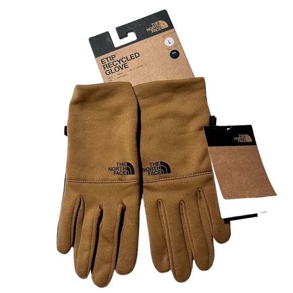 🦋The North Face Women's Etip Recycled Gloves size-L utility brown - Picture 1 of 4